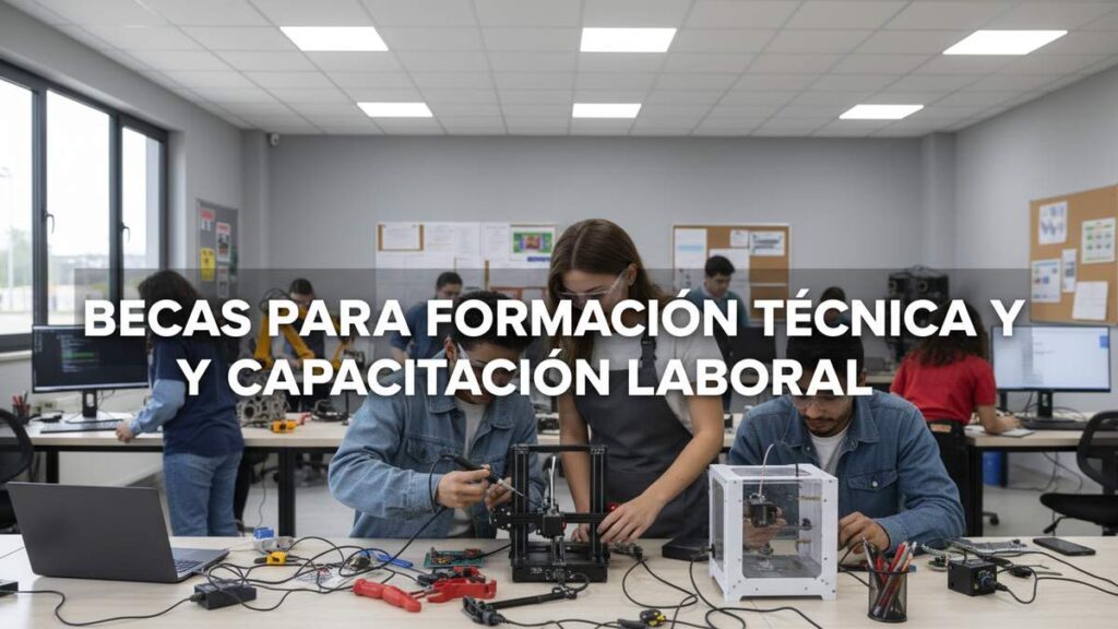Becas para formación técnica y capacitación laboral