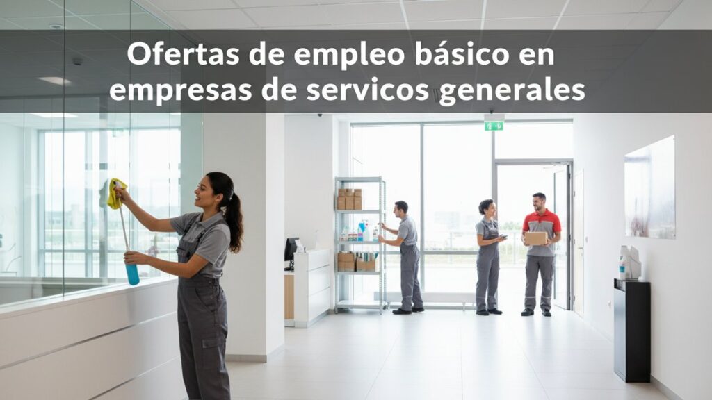 Ofertas de empleo básico en empresas de servicios generales
