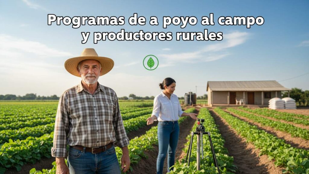 Programas de apoyo al campo y productores rurales